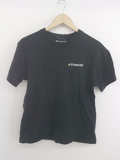 ◇ JEANASIS プリント コットン100% 半袖 Tシャツ カットソー サイズF ブラック ホワイト系 マルチ レディース P 【中古】 【1209300009532】