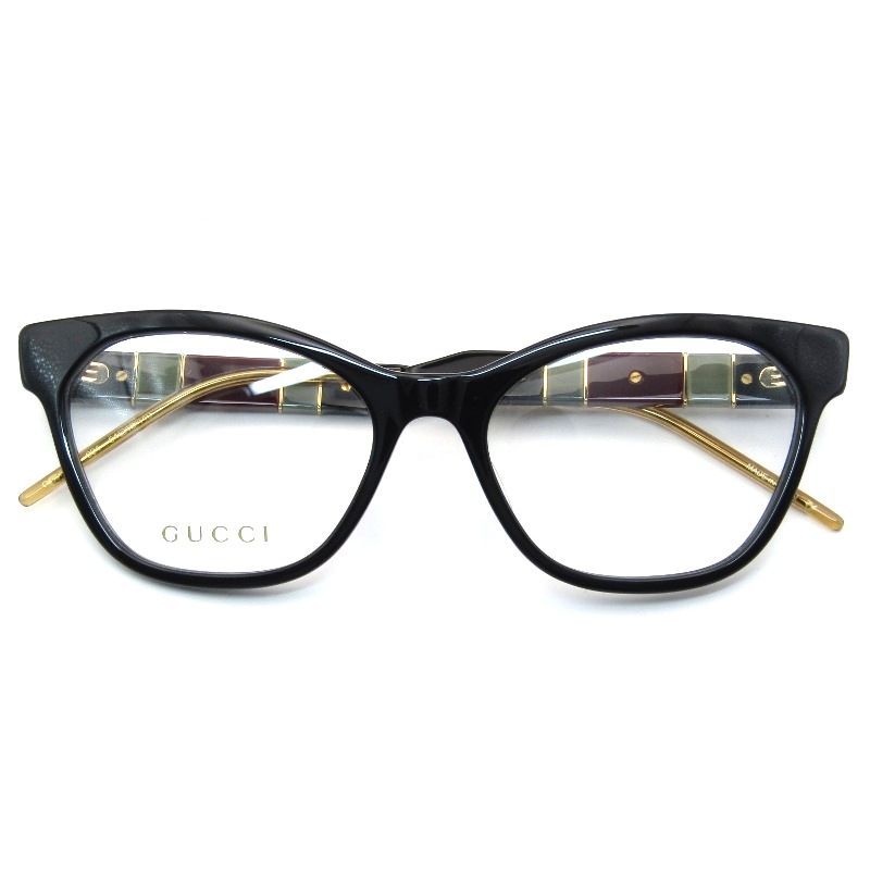 未使用 GUCCI グッチ メガネフレーム GG0600O イタリア製 フォックス USフィット 004 ブラック 61005519 未使用 GUCCI グッチ メガネフレーム GG0600O イタリア製 フォックス