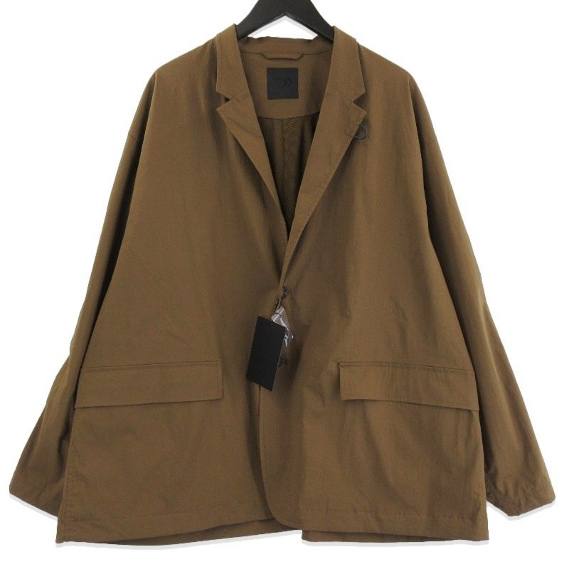未使用 DAIWA PIER39 ダイワピア39 TECH LOOSE 2B JACKET BJ-50026 テックルーズ2Bジャケット ラペルドジャケット BROWN GRAY L 71015702
