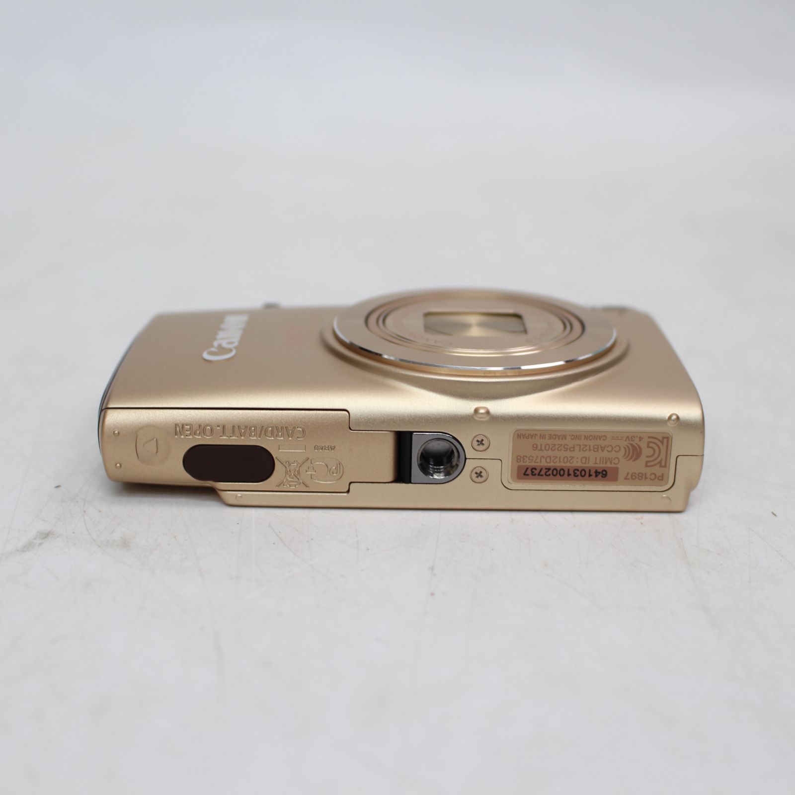 599)Canon デジタルカメラ IXY 610F ゴールド 1210万画素 光学10倍