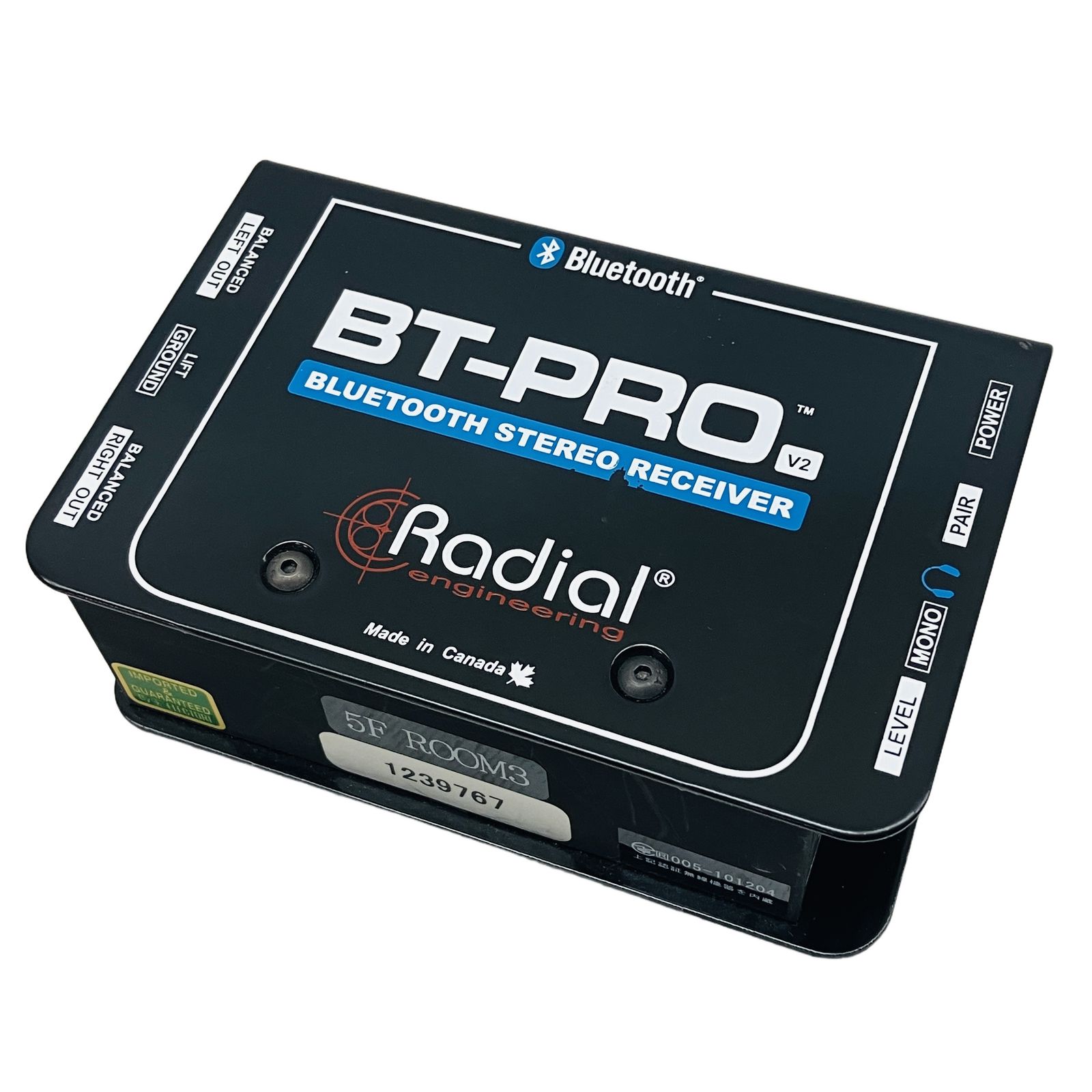 RADIAL BT-Pro V2 ステレオダイレクトボックス Bluetooth対応 ラジアル ワイヤレス レシーバー 中古 C11255101