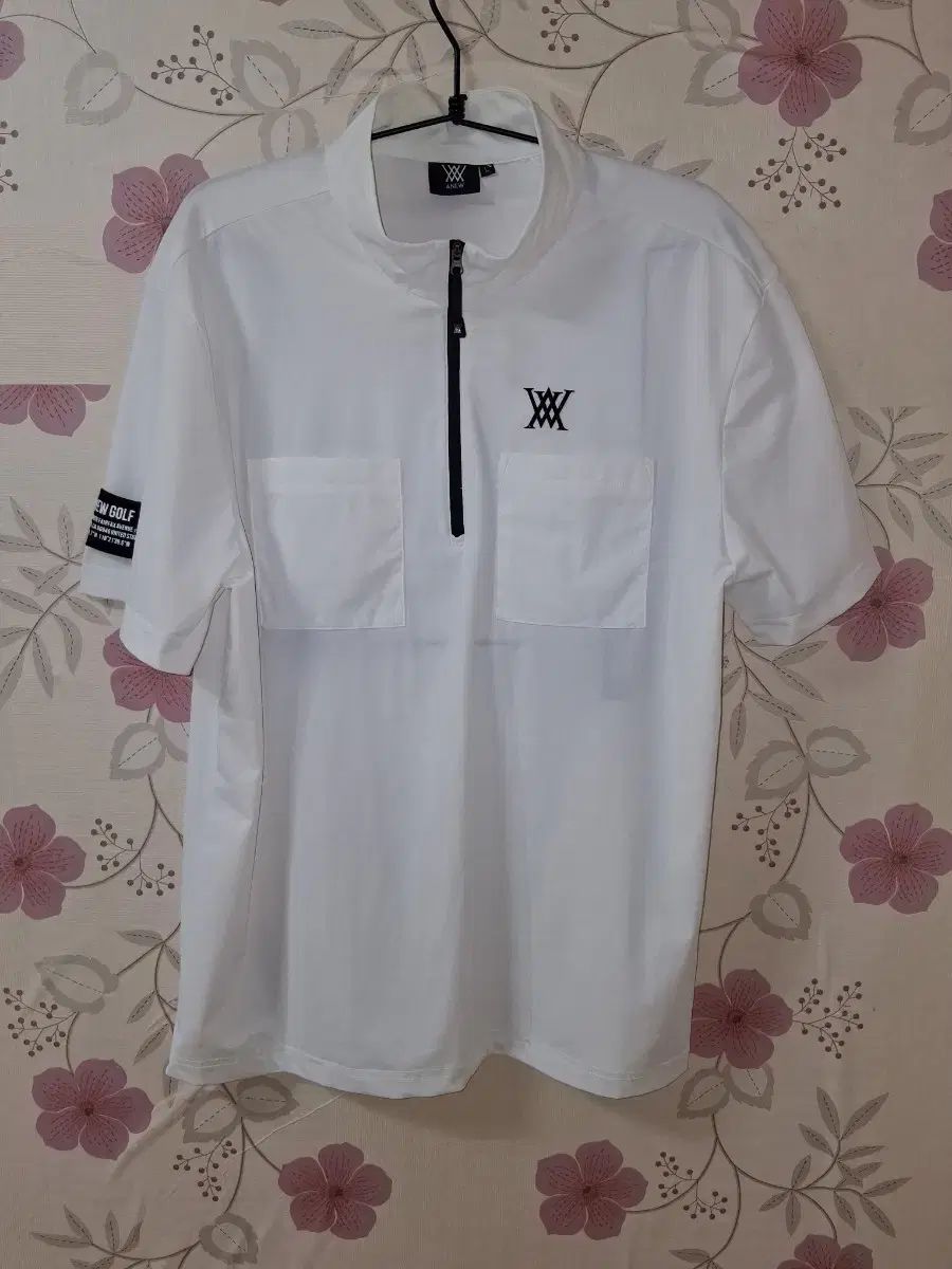 ANEW GOLF アニューゴルフ 白 半袖 ゴルフ Tシャツ