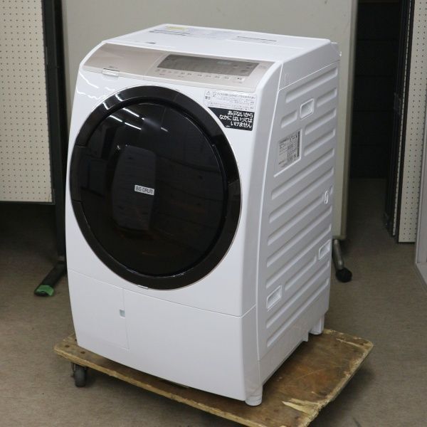 中古動作品 日立 ドラム式洗濯乾燥機 BD-SV110GL 2021年製 洗濯11kg