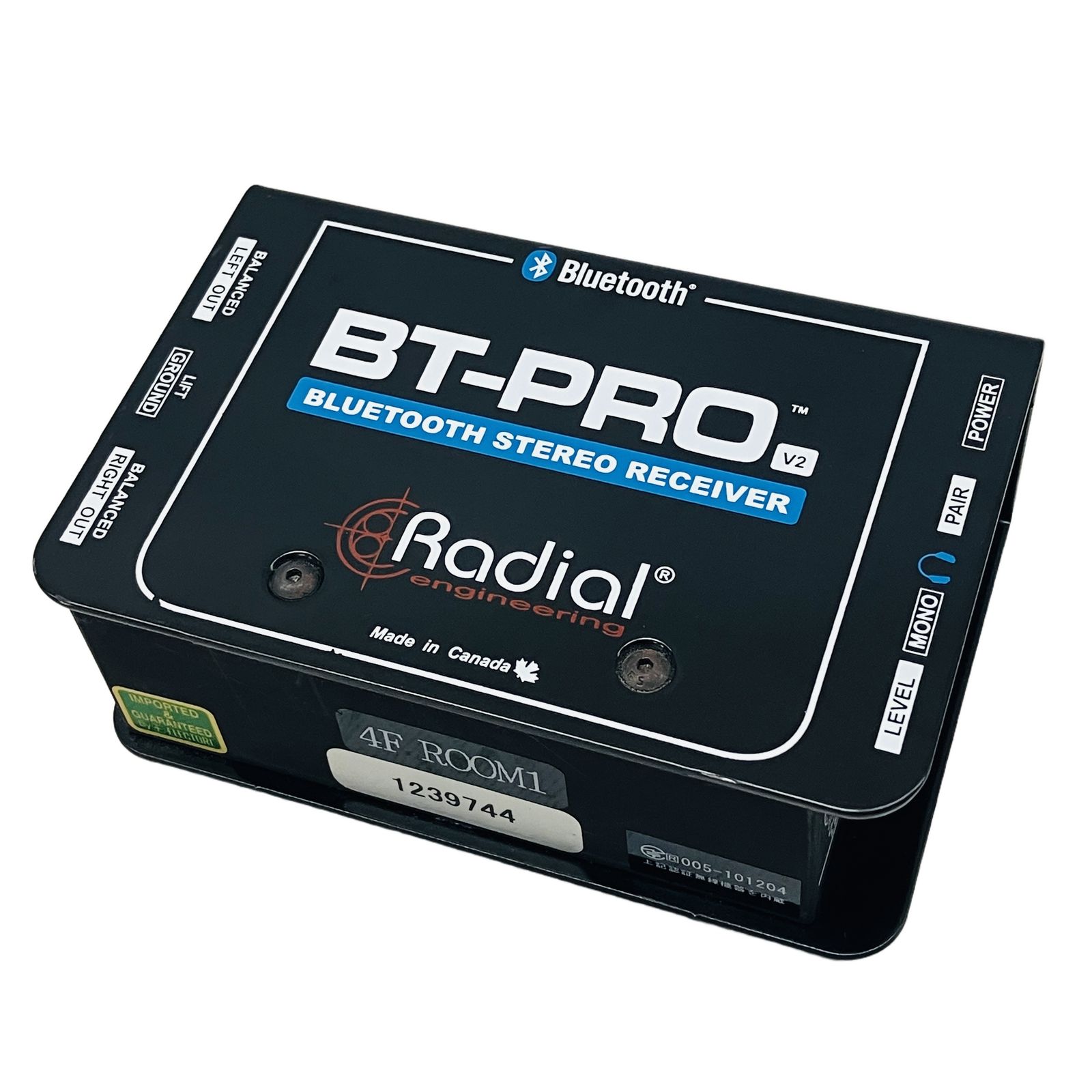 RADIAL BT-Pro V2 ステレオダイレクトボックス Bluetooth対応 ラジアル ワイヤレス レシーバー 中古 C11255103