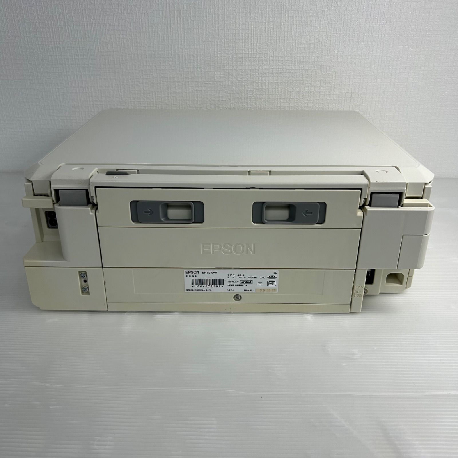 EPSON EP-807AW ホワイト インクジェットプリンター - メルカリ