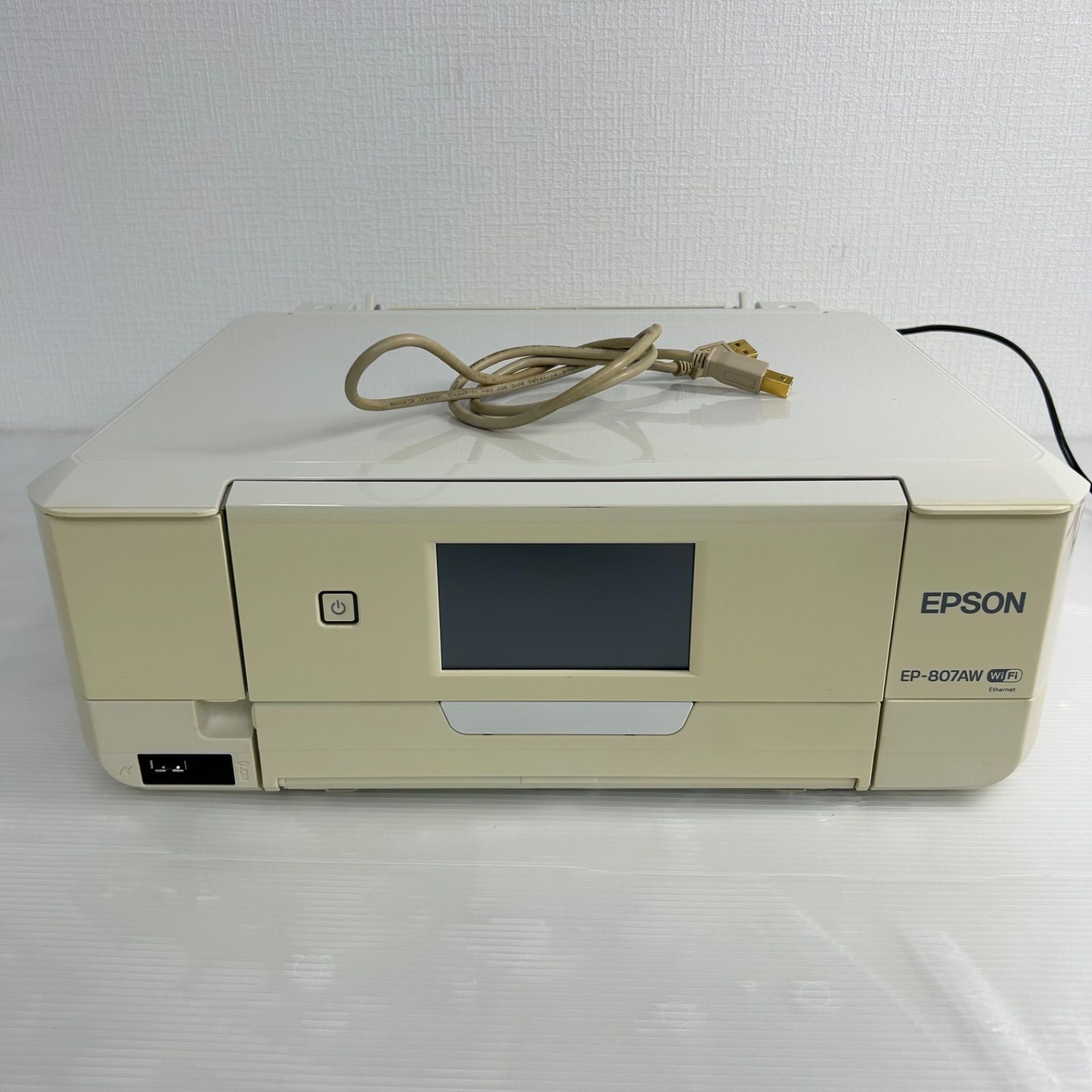 ☆インクジェットプリンター ☆EPSON EP-807AW C491J ホワイト 2014年