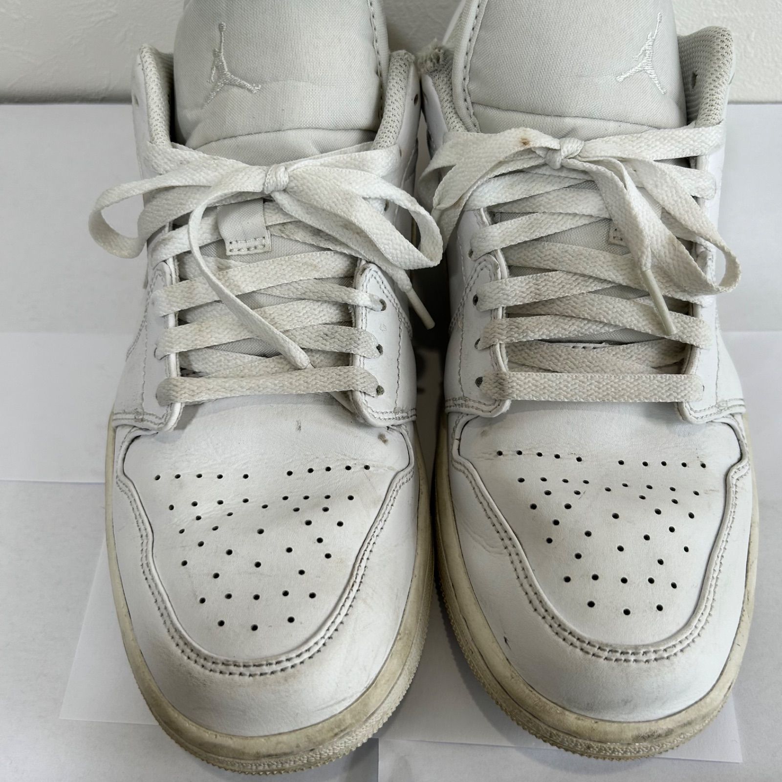 NIKE Air Jordan 1 Low Triple White 28cm 白スニーカー オール 