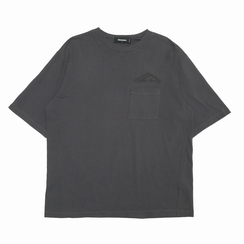 ■美品■2024年製■DSQUARED2 ディースクエアード Icon New Generation Loose Fit Pocket T-Shirt 半袖Ｔシャツ サイズL イタリア製 ブランド古着【中古】20260516/RA9372