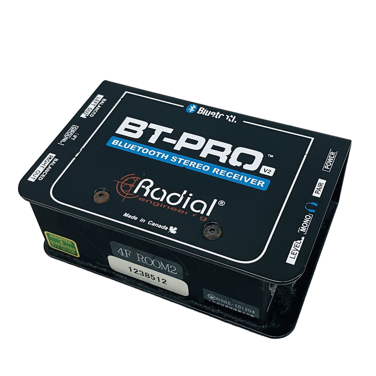 RADIAL BT-Pro V2 ステレオダイレクトボックス Bluetooth対応 ラジアル ワイヤレス レシーバー 中古 C11255099
