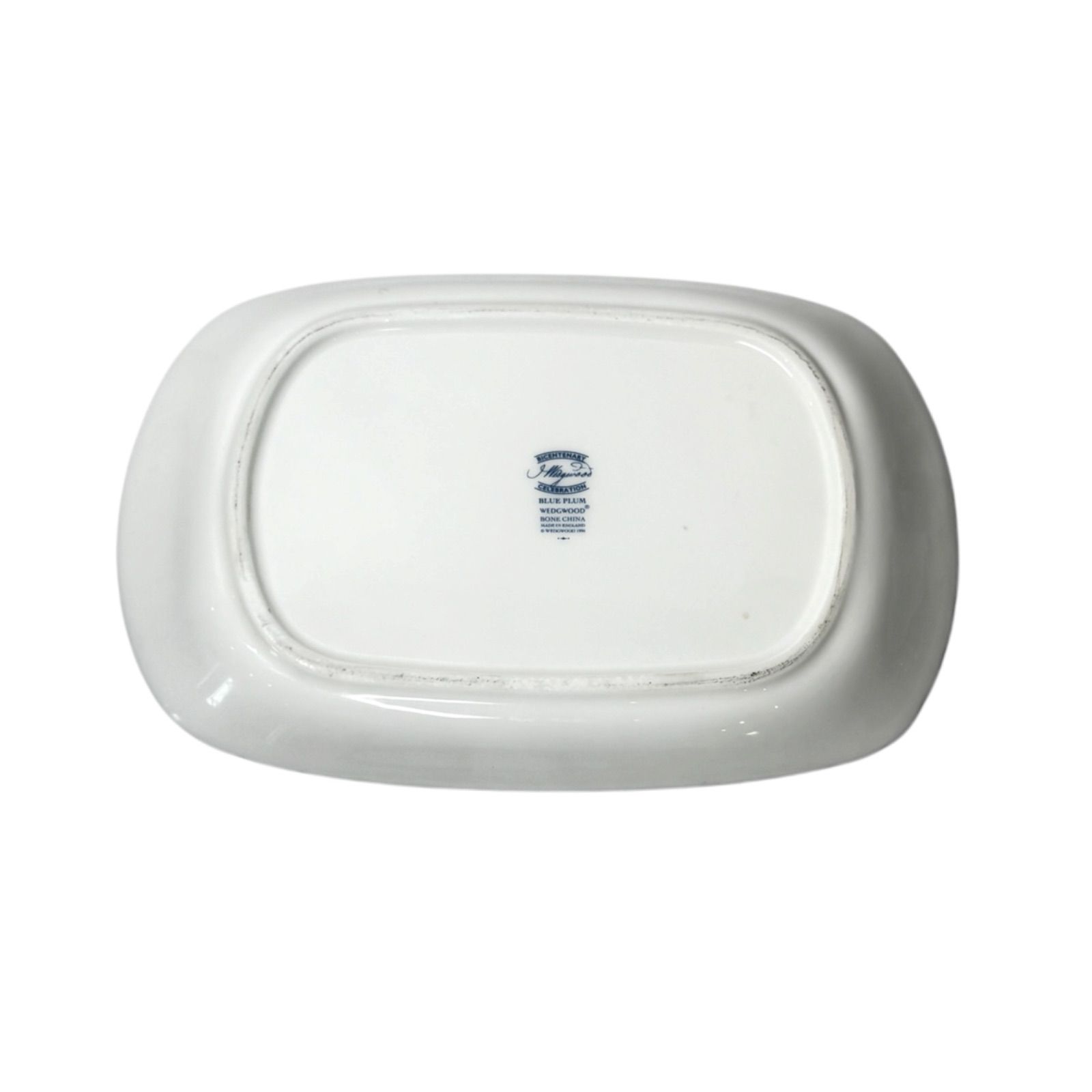 WEDGWOOD ウェッジウッド ブループラム スパイラルトレイ スクエア