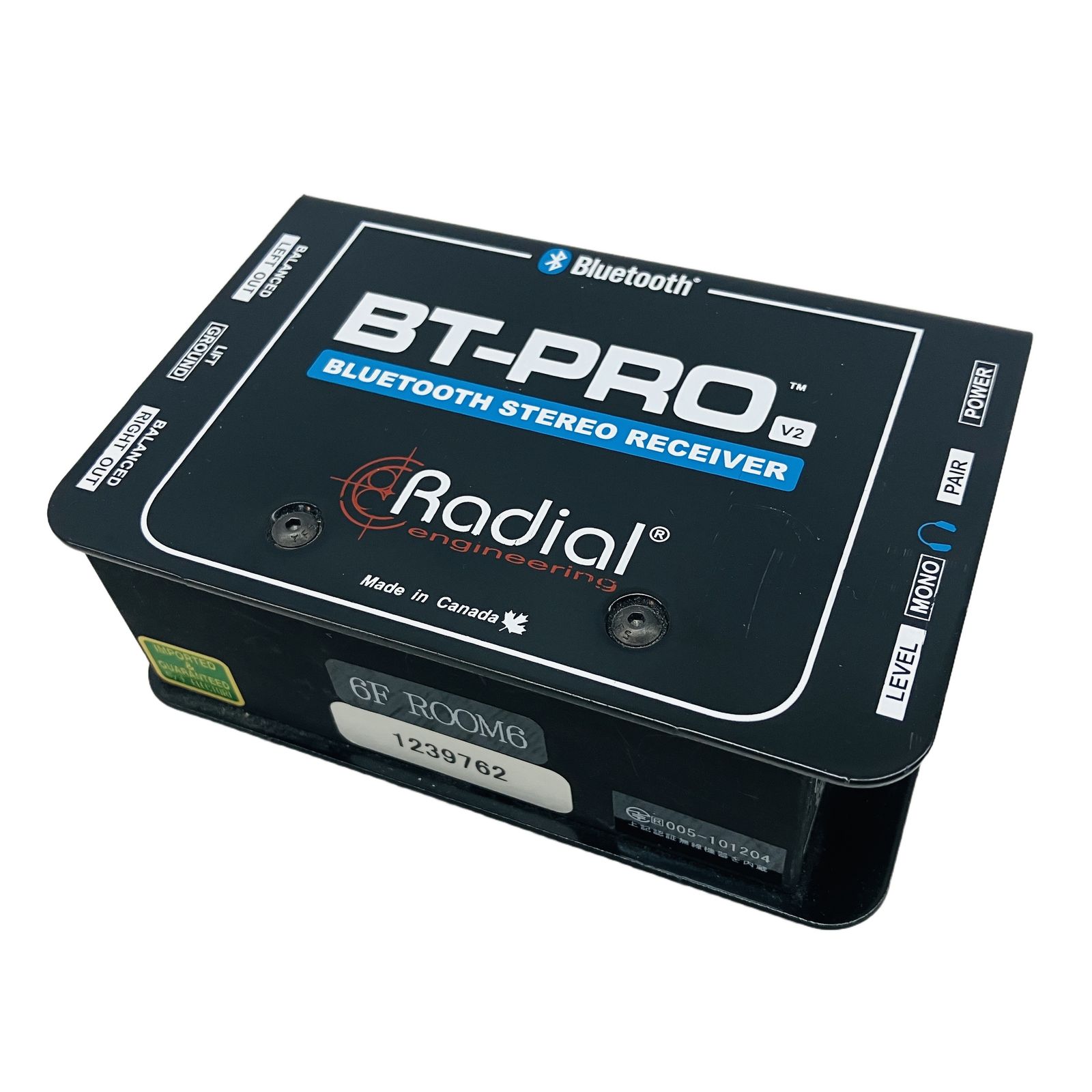 RADIAL BT-Pro V2 ステレオダイレクトボックス Bluetooth対応 ラジアル ワイヤレス レシーバー 中古 C11255100