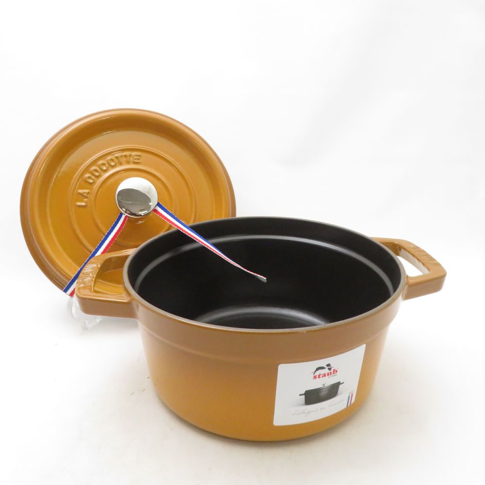 未使用 STAUB ストウブ ピコココットラウンド 両手鍋 鋳鉄 20cm 2.2L