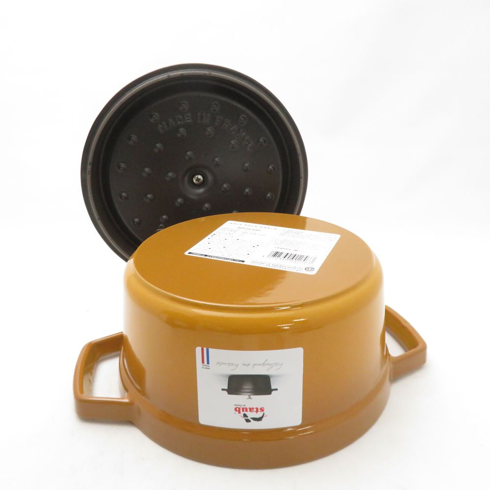 未使用 STAUB ストウブ ピコココットラウンド 両手鍋 鋳鉄 20cm 2.2L