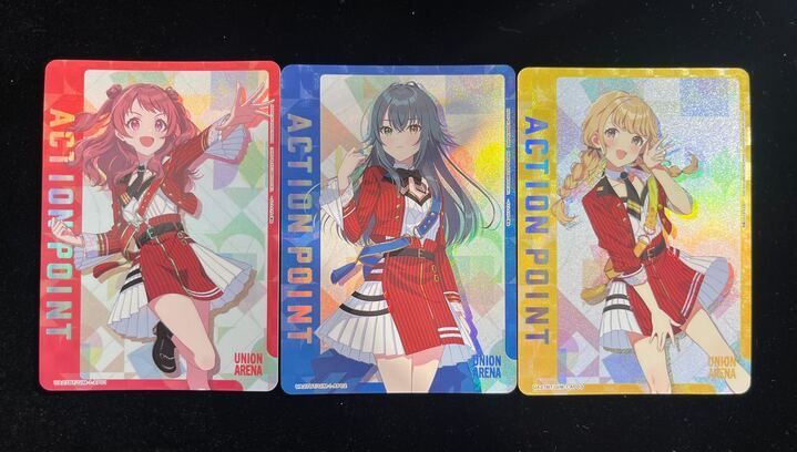 【AP3枚セット】アクションポイントカード(花海咲季・月村手毬・藤田ことね/Re;IRIS(リーリス)学園アイドルマスター) 学マス ユニアリ