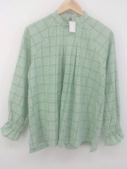 ◇ Chez toi シェトワ 長袖 ブラウス カットソー サイズM グリーン系 レディース P 【中古】 【1210200002431】