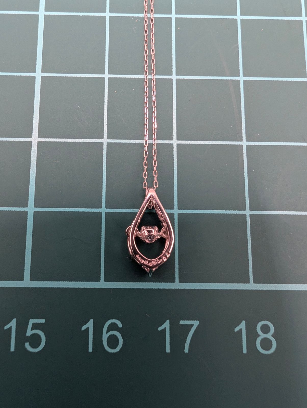 PT ブルーダイヤ ダンシングストーン ペンダントネックレス 0.05ct