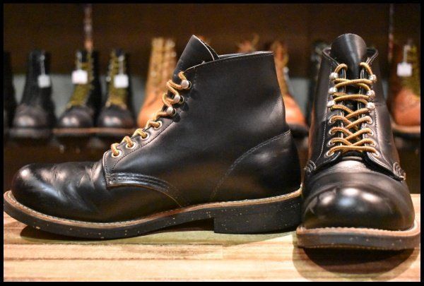 【7.5D 良品 旧羽タグ】レッドウィング 8153 アイリッシュセッター 黒 ブラッククローム 編み上げ ブーツ redwing HOPESMORE【GE302】