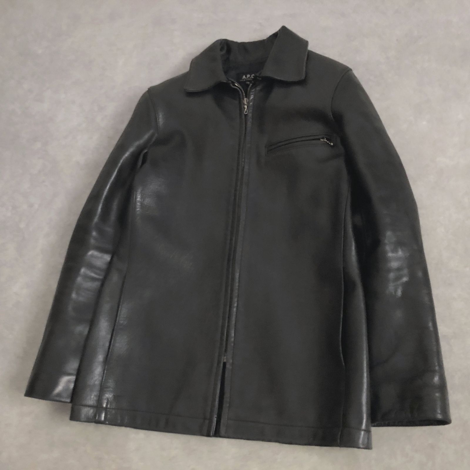 A.P.C. 上質ホースレザー 馬革 スポーツ ジャケット ブルゾン
