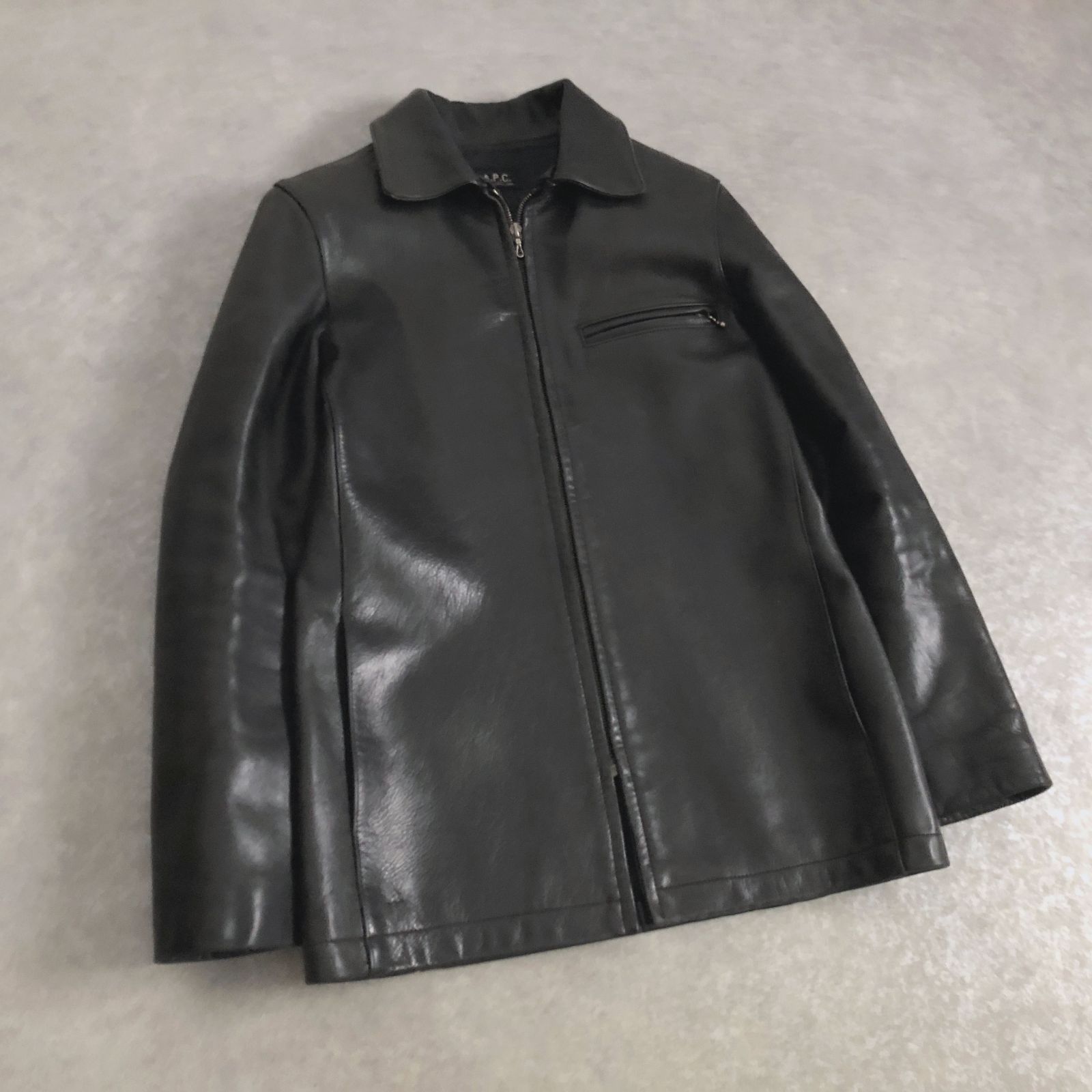 A.P.C. 上質ホースレザー 馬革 スポーツ ジャケット ブルゾン