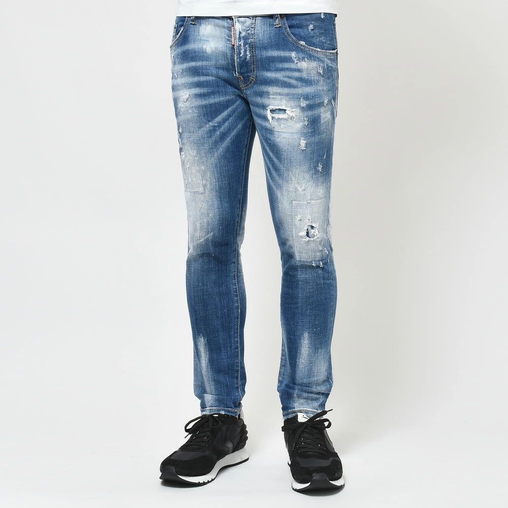 【40%OFF】44サイズ DSQUARED2 / ディースクエアード SKATER JEANスケータージーン ヴィンテージウォッシュクラッシュデニム S74LB1042 73321002023 新品
