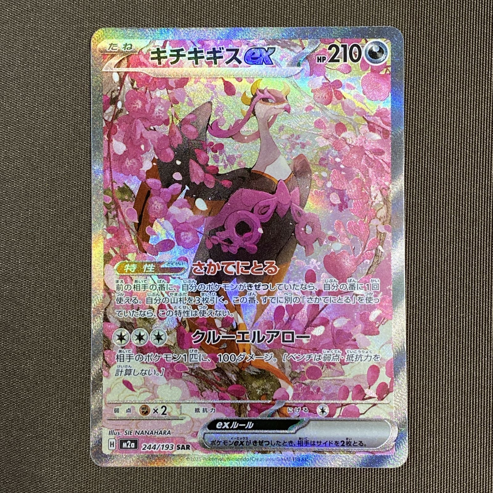 浜館56-2034] ポケモンカード ポケカ キチキギスex M2a 244/193 SAR 4