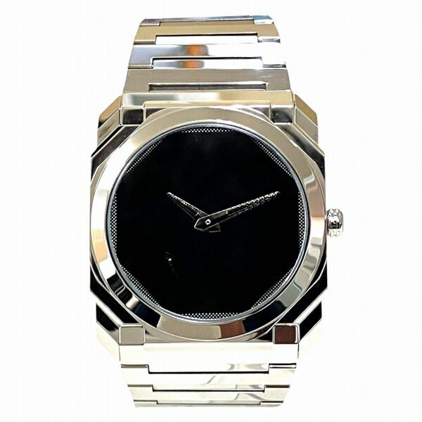 ブルガリ BVLGARI オクト フィニッシモ 妹島和世限定モデル 腕時計 総重量約114g SS SS 自動巻き ブラック文字盤 103710 BGO40SXT