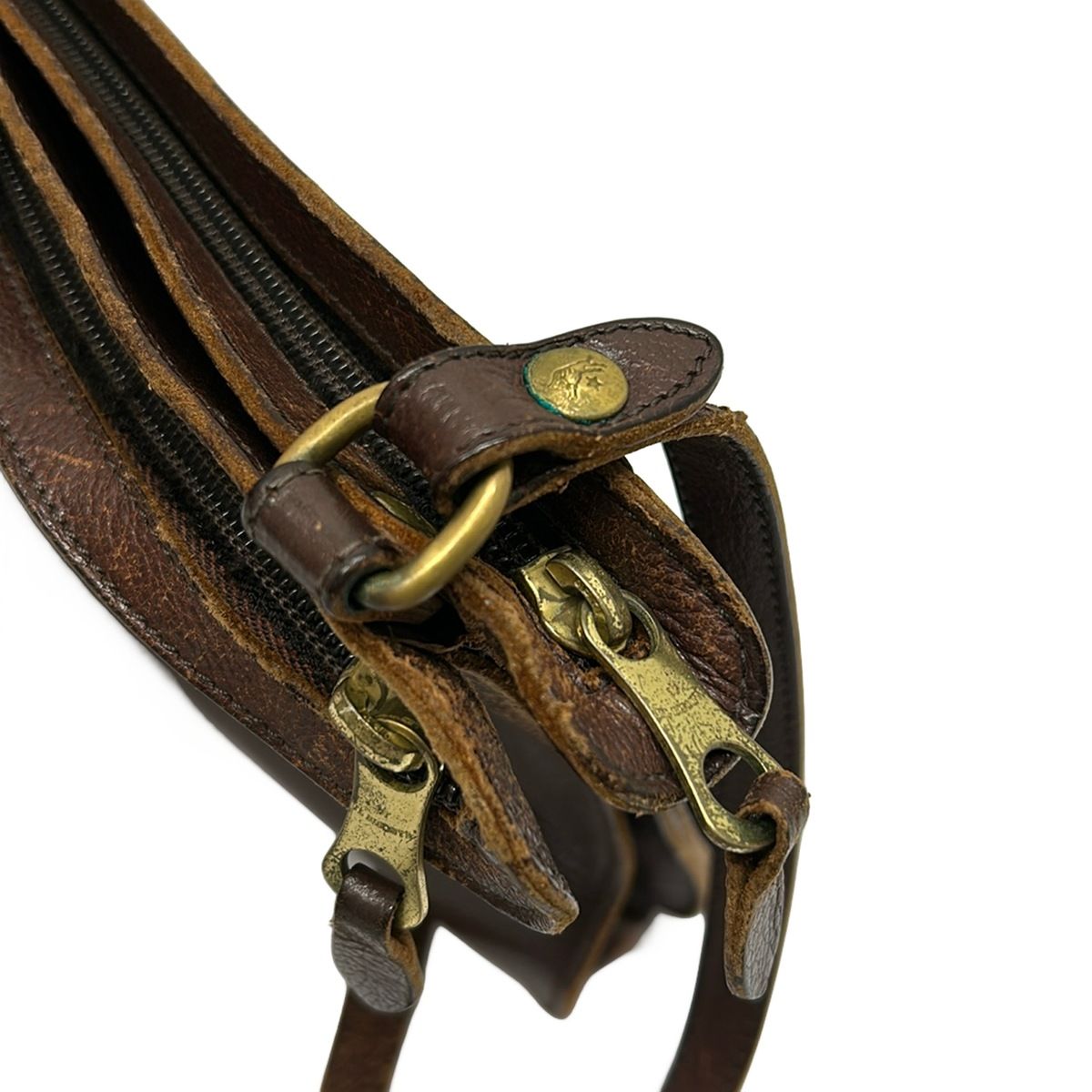 IL BISONTE(イルビゾンテ) ショルダーバッグ - ダークブラウン レザー 