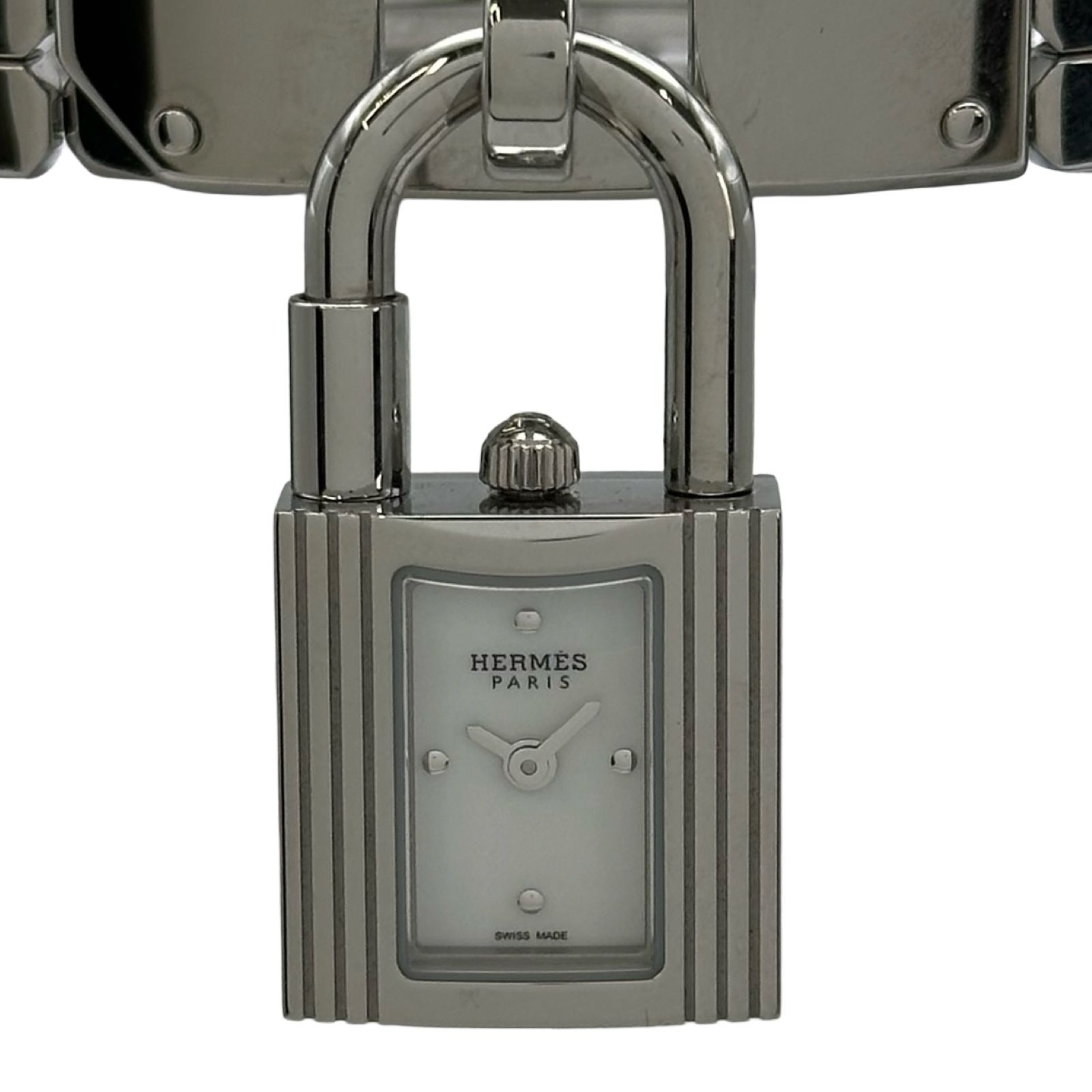 エルメス HERMES ケリーウォッチ KE4.110 ホワイト ステンレススチール クオーツ レディース 腕時計