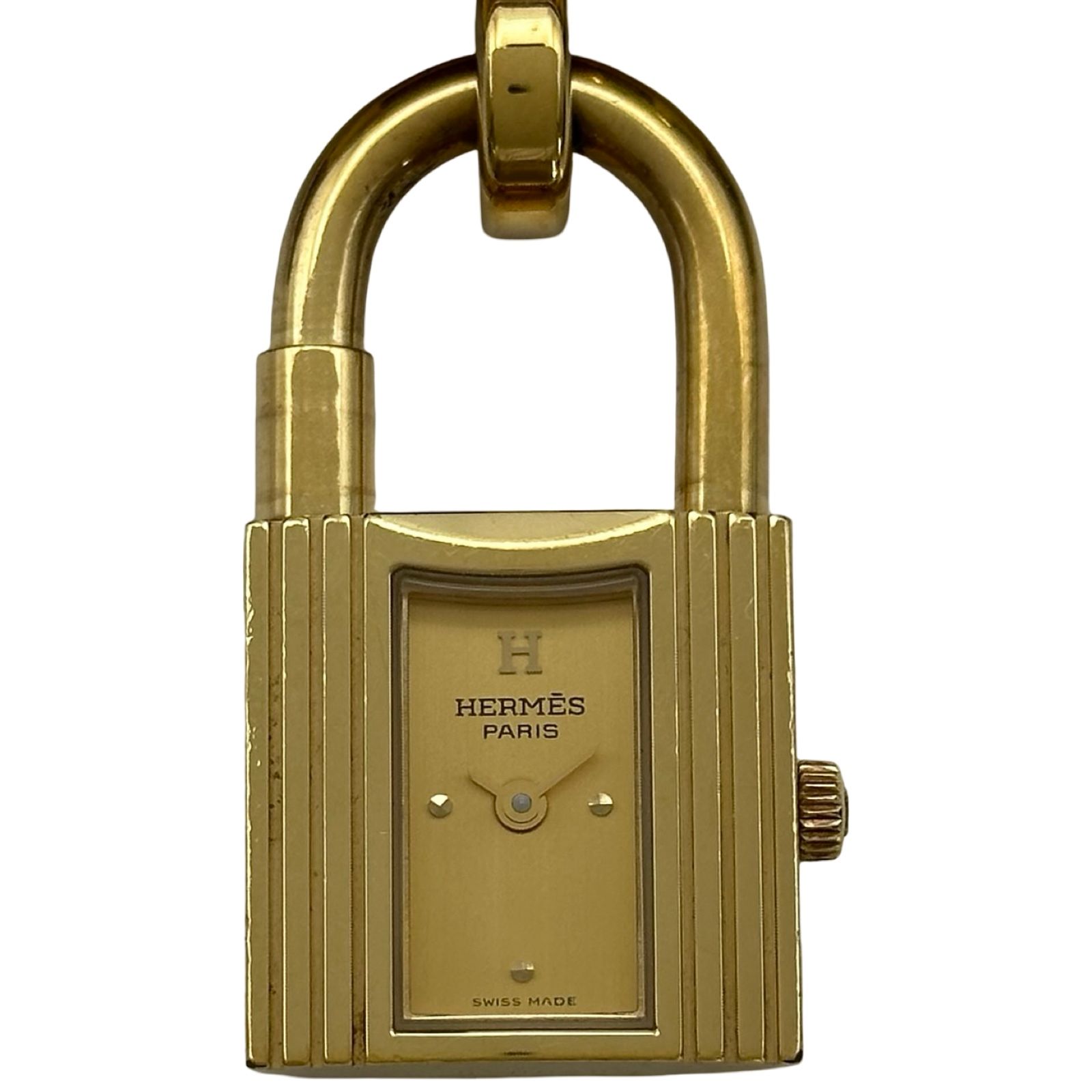 エルメス HERMES ケリーウォッチ KE1.201 ゴールド ゴールドプレーテッド クオーツ レディース 腕時計