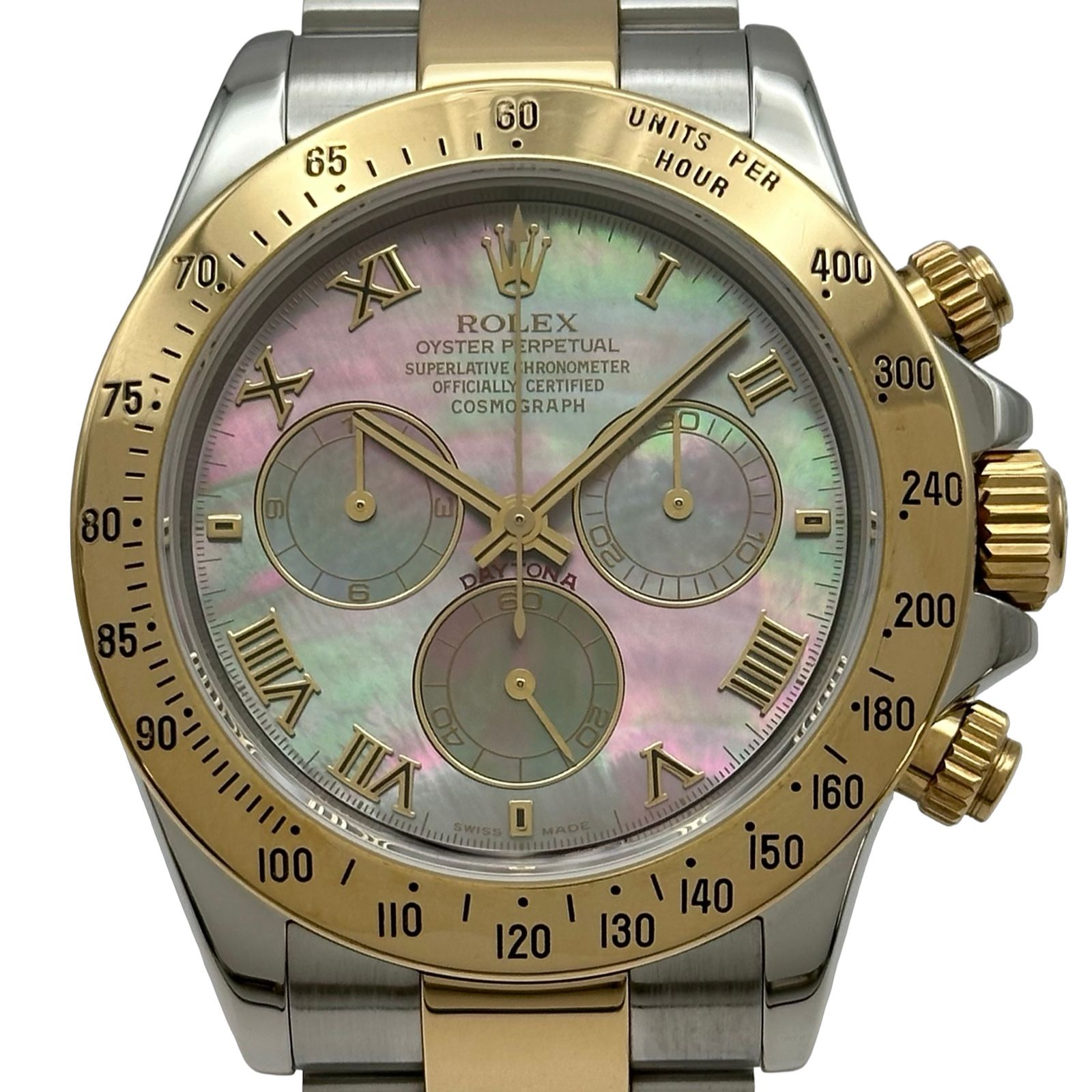 ロレックス ROLEX デイトナ 116523NR ブラックシェル ゴールド/ステンレススチール 自動巻き メンズ 腕時計
