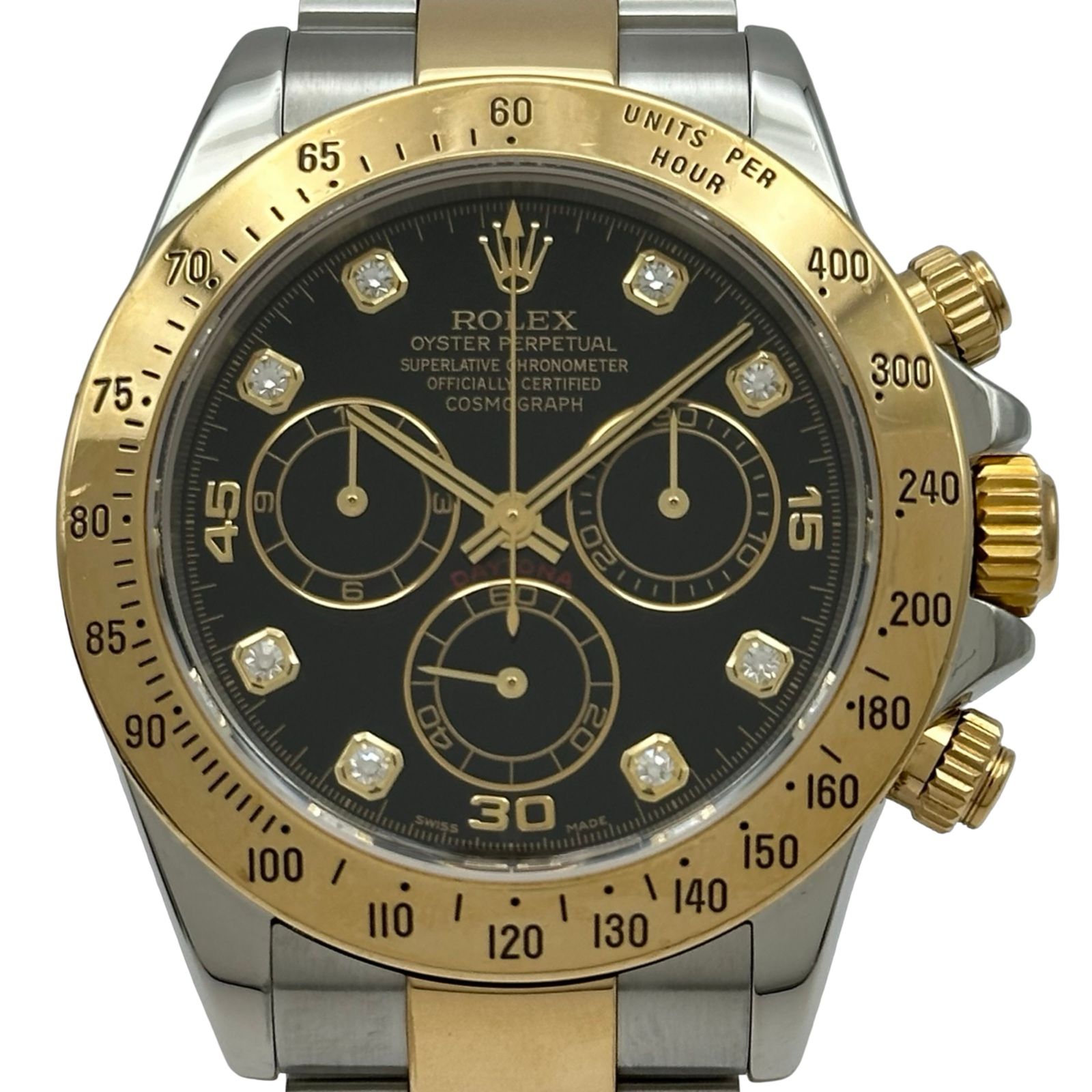 ロレックス ROLEX デイトナ 116523G ブラック ゴールド/ステンレススチール 自動巻き メンズ 腕時計