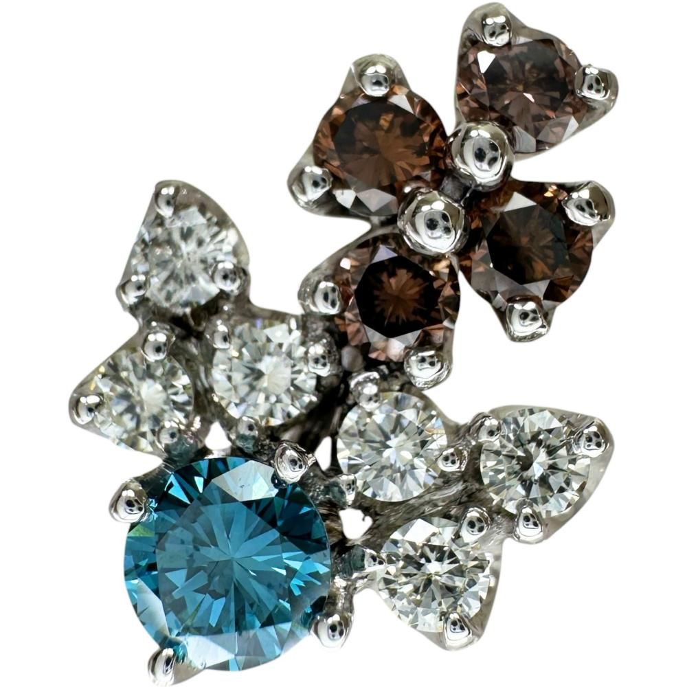 ダイヤモンド（トリートメント） 1.00ct ペンダントトップ K18WGホワイトゴールド 18金 3.0g レディース 【中古】【真子質店】【NN】