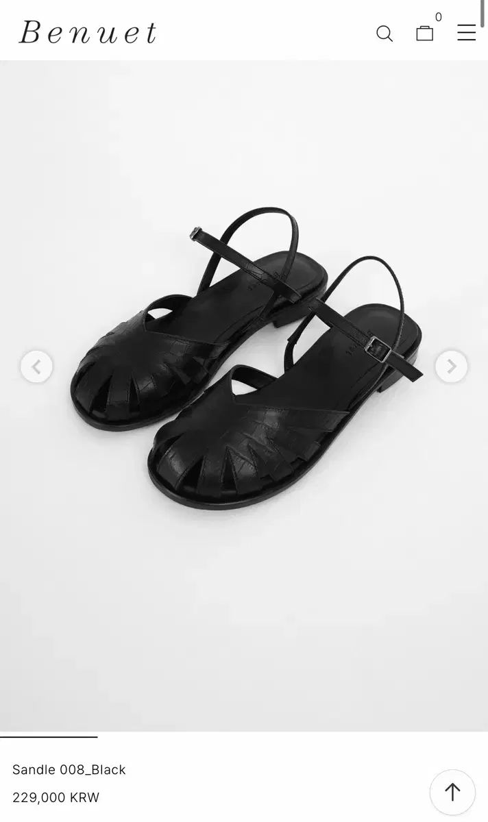 ベニュエ サンダル 008 ブラック 240 新品