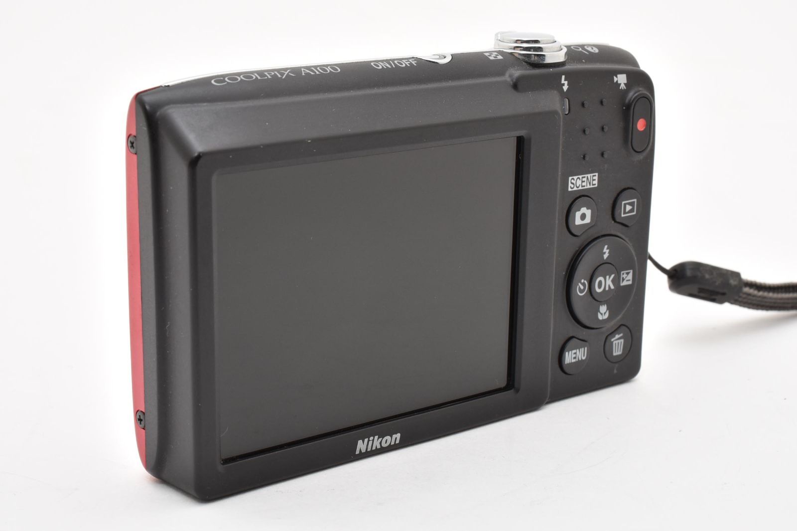 ☆極上品☆ ニコン Nikon COOLPIX A100 レッド 【光学5倍ズーム・薄型 