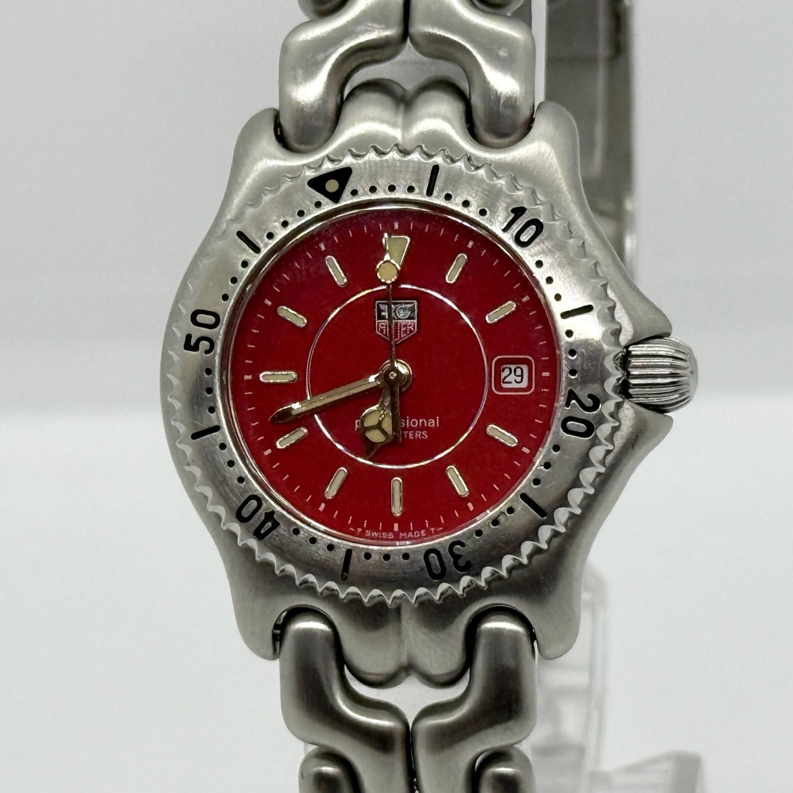 TAG HEUER タグホイヤー エルプロフェッショナル WG131C レッド QZ