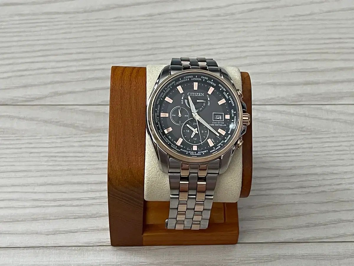 CITIZEN シチズン グローバル ラジオコントロール エコ ドライブ デュアルタイム 時計 33,582円