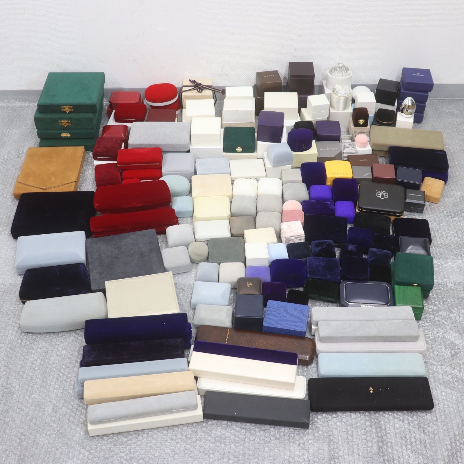 ITBK457QAUTO ジュエリー ボックス アクセサリー BOX 箱 ケース 宝石箱 小物入れ ネックレス用 リング用 他 150個 大量 まとめブランド 空箱