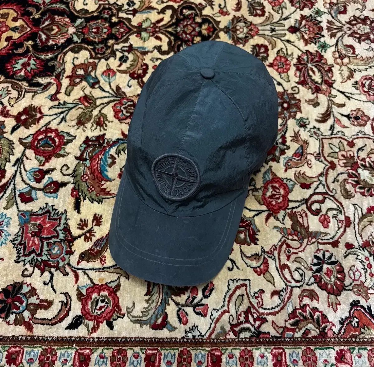 STONE ISLAND ストーンアイランド ナイロン ベースボールキャップ Lサイズ ダークグリーン