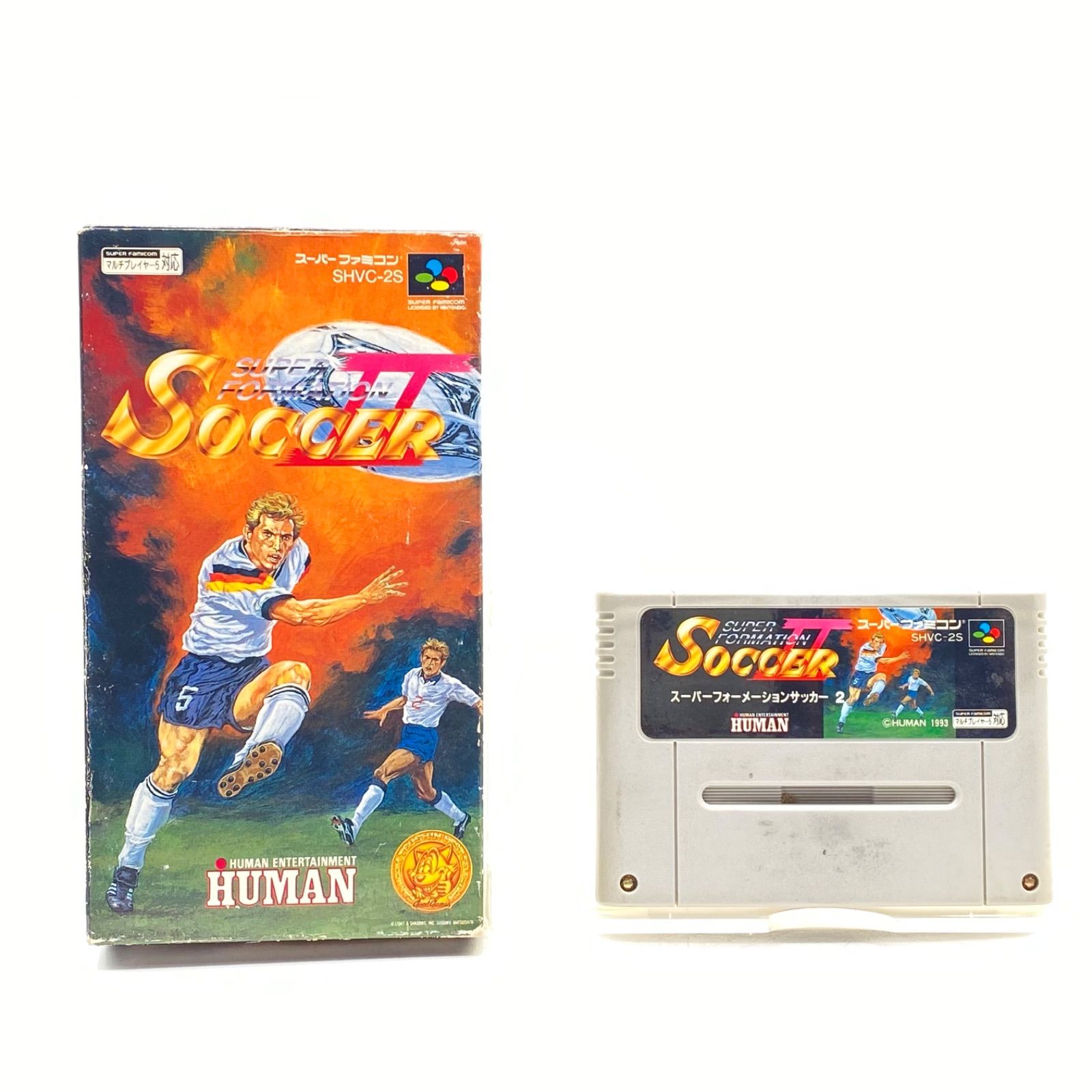 スーパーフォーメーションサッカーII スーパーファミコン ソフト 箱