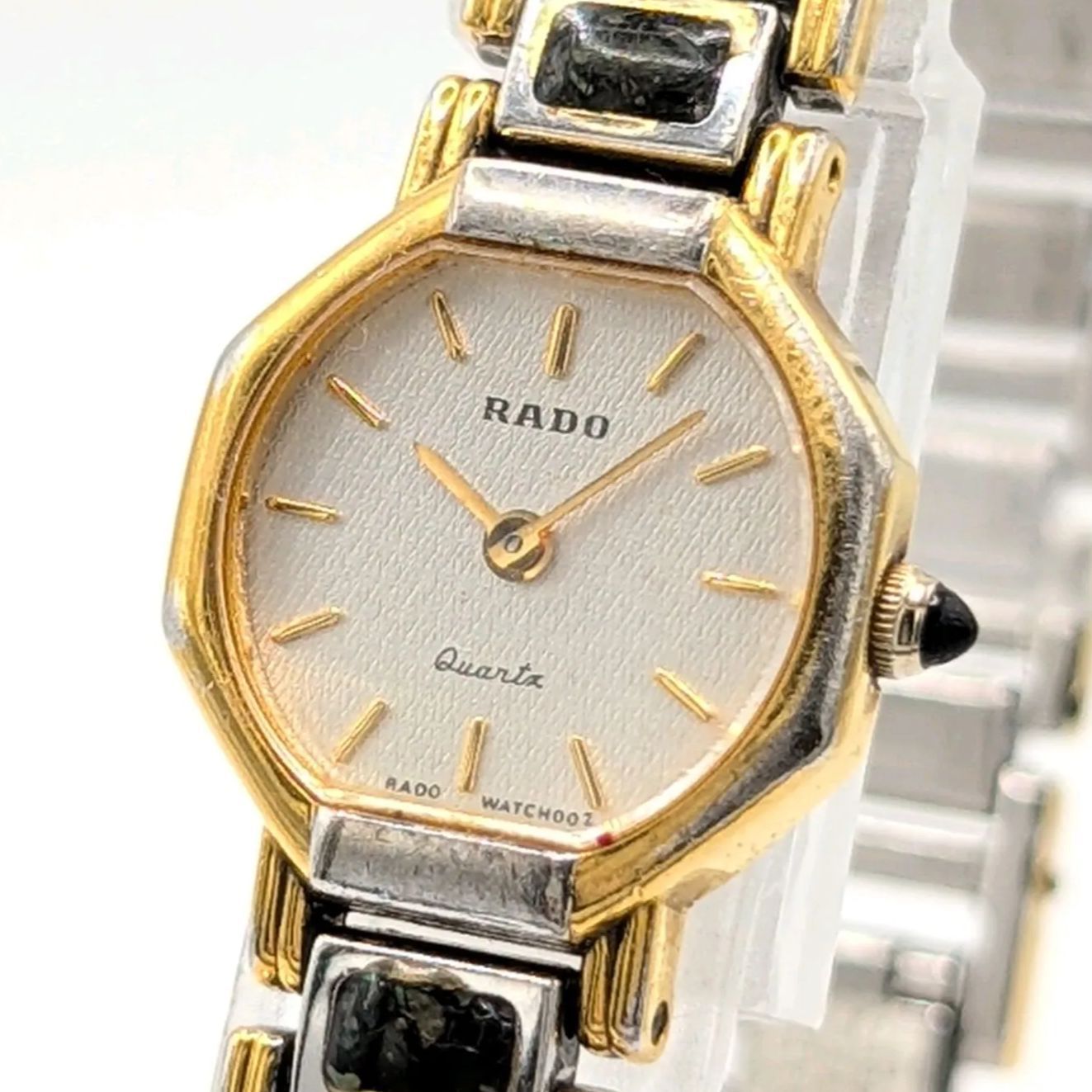 レディース RADO 133.9660.2 Watch Quartz Ladies Gold Dial Octgon 