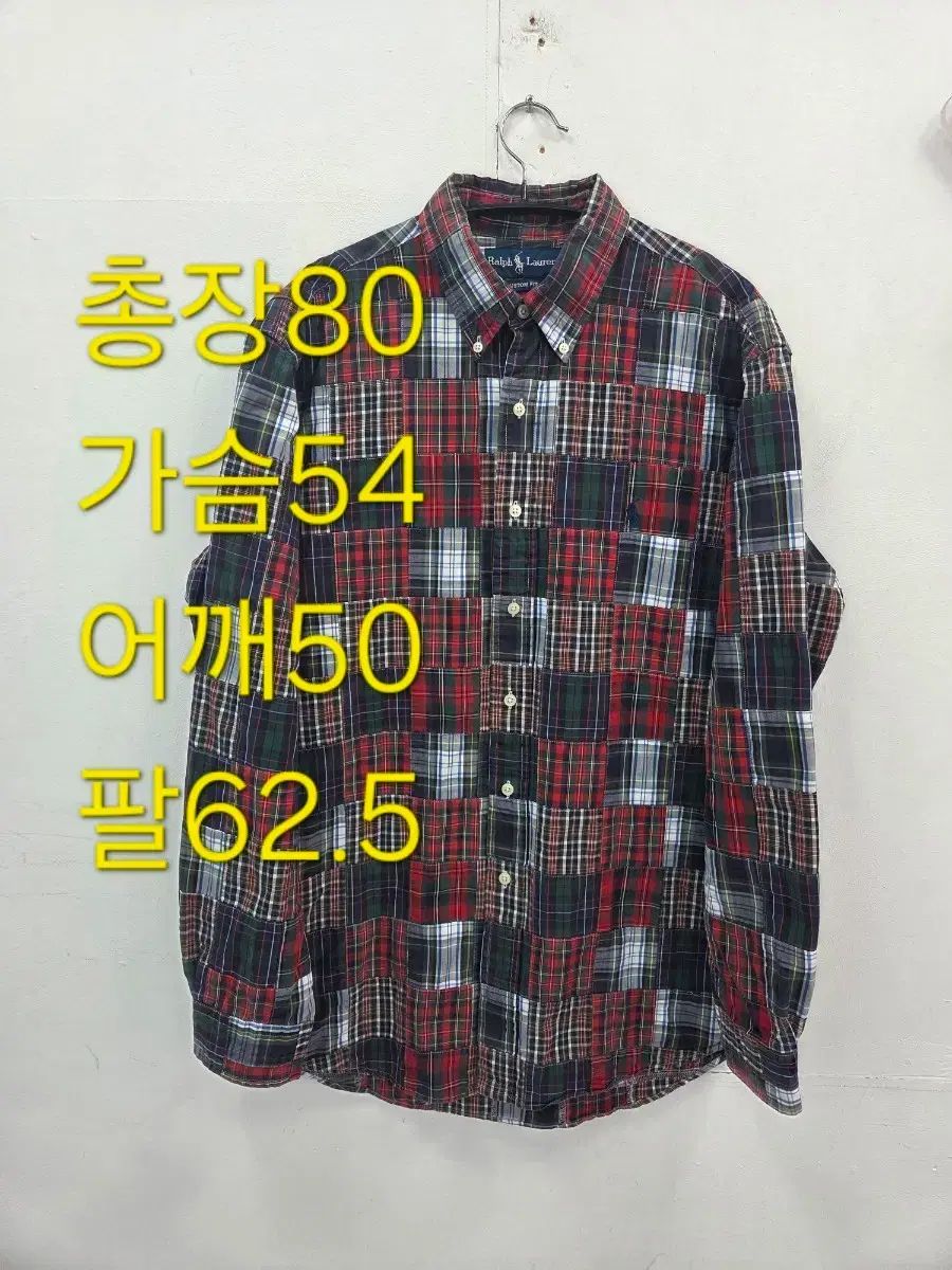 L ポロラルフローレン パッチワーク CHECK シャツ
