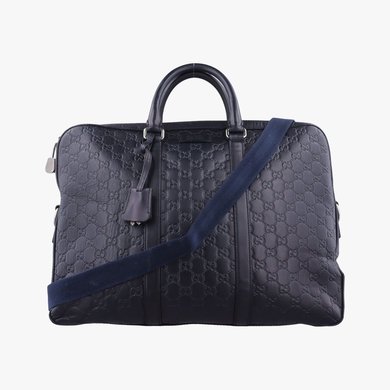 グッチGucciシグネチャー ネイビー レザー 428041 I021508354