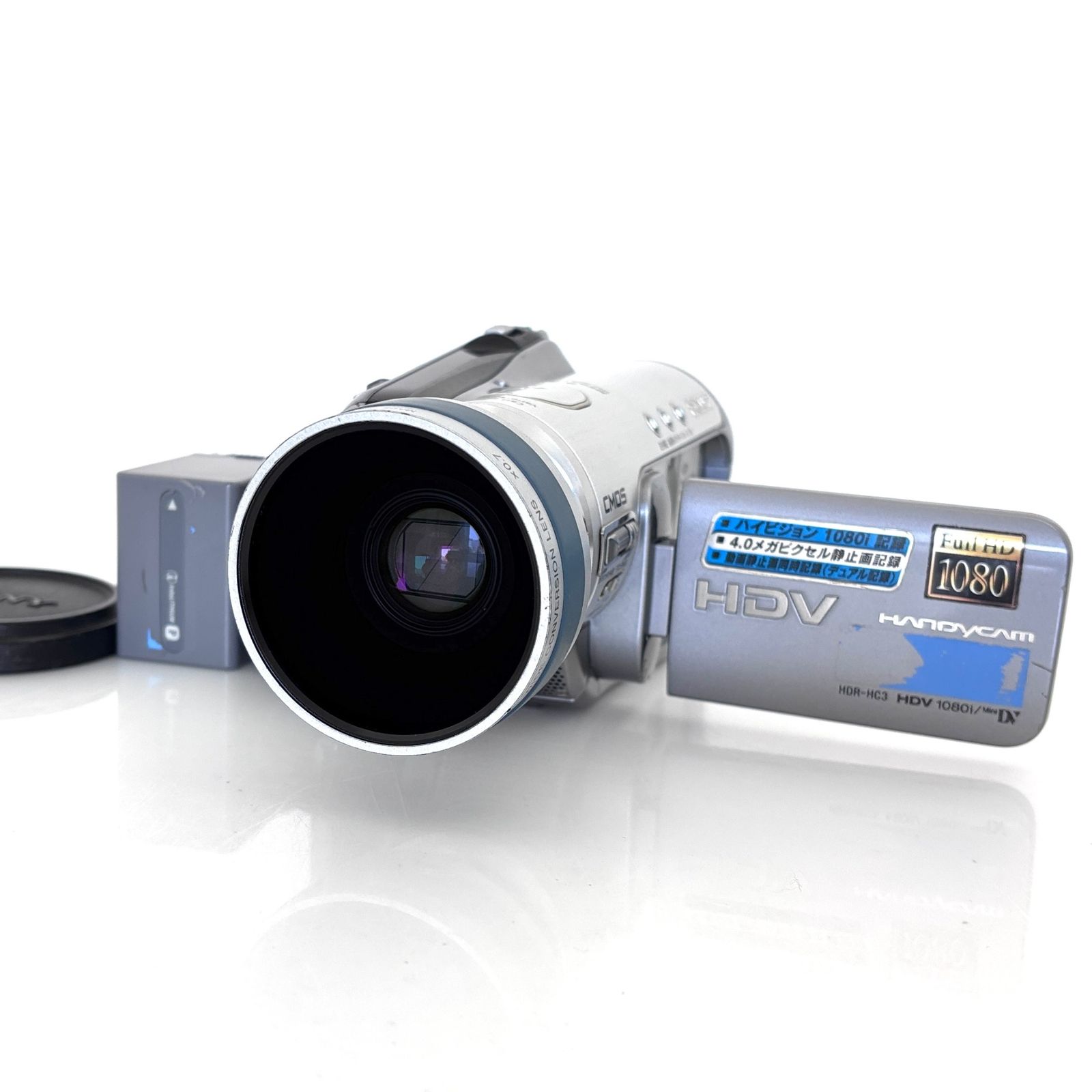 ソニー】SONY HDR-HC3 ビデオカメラ ワイドコンバージョンレンズ付