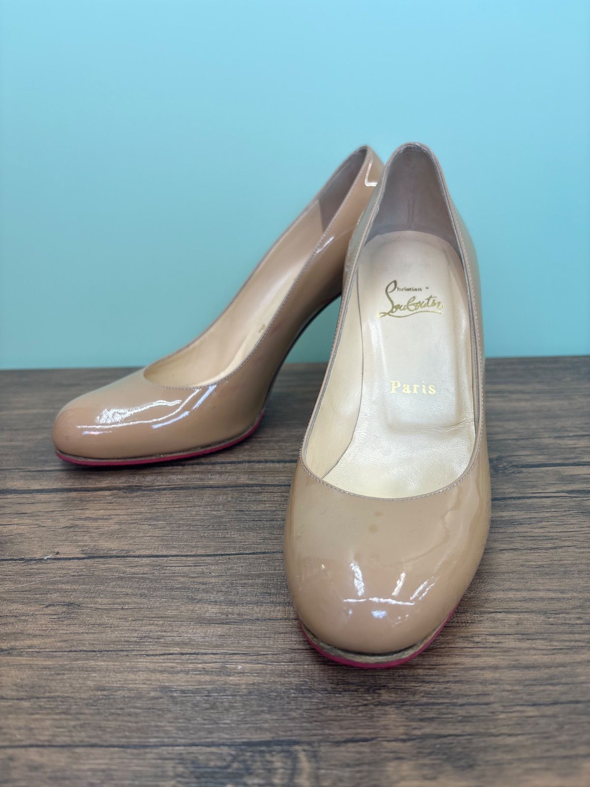 Christian Louboutin エナメルパンプス イタリア製 37 1/2 送料無料