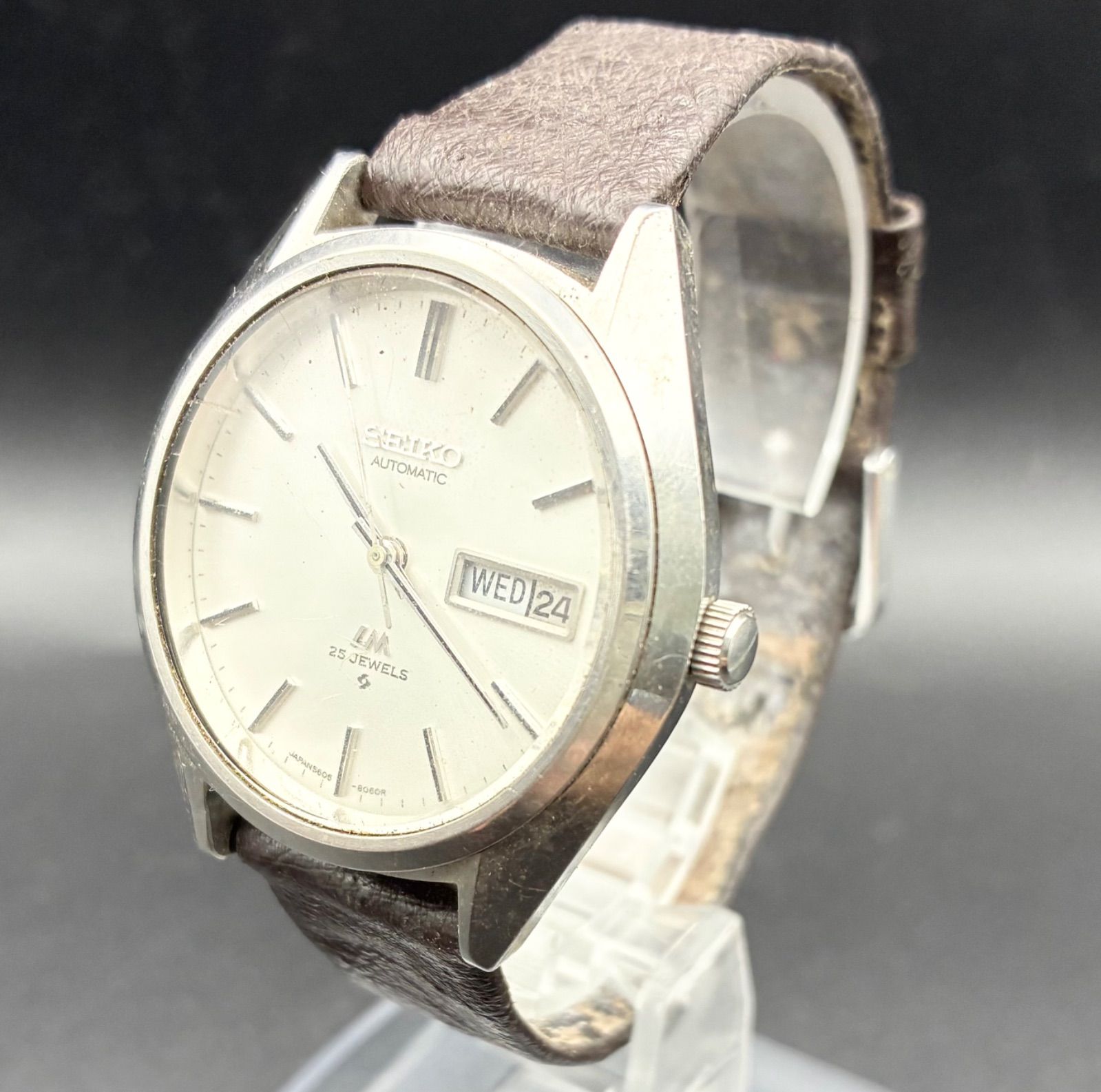 【稼働品】 SEIKO LM（ロードマチック） 自動巻き デイデイト メンズ腕時計