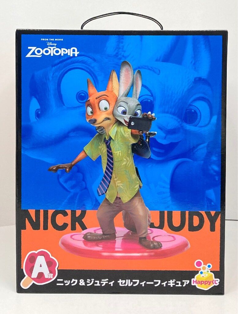 サニーサイドアップ Happyくじ/ZOOTOPIA ズートピア A賞 ニック&ジュディ セルフィーフィギュア