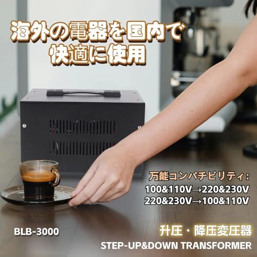 3000W 変圧器 ac 100v/110v to 220v-240v 230v/220v to 110v/100v