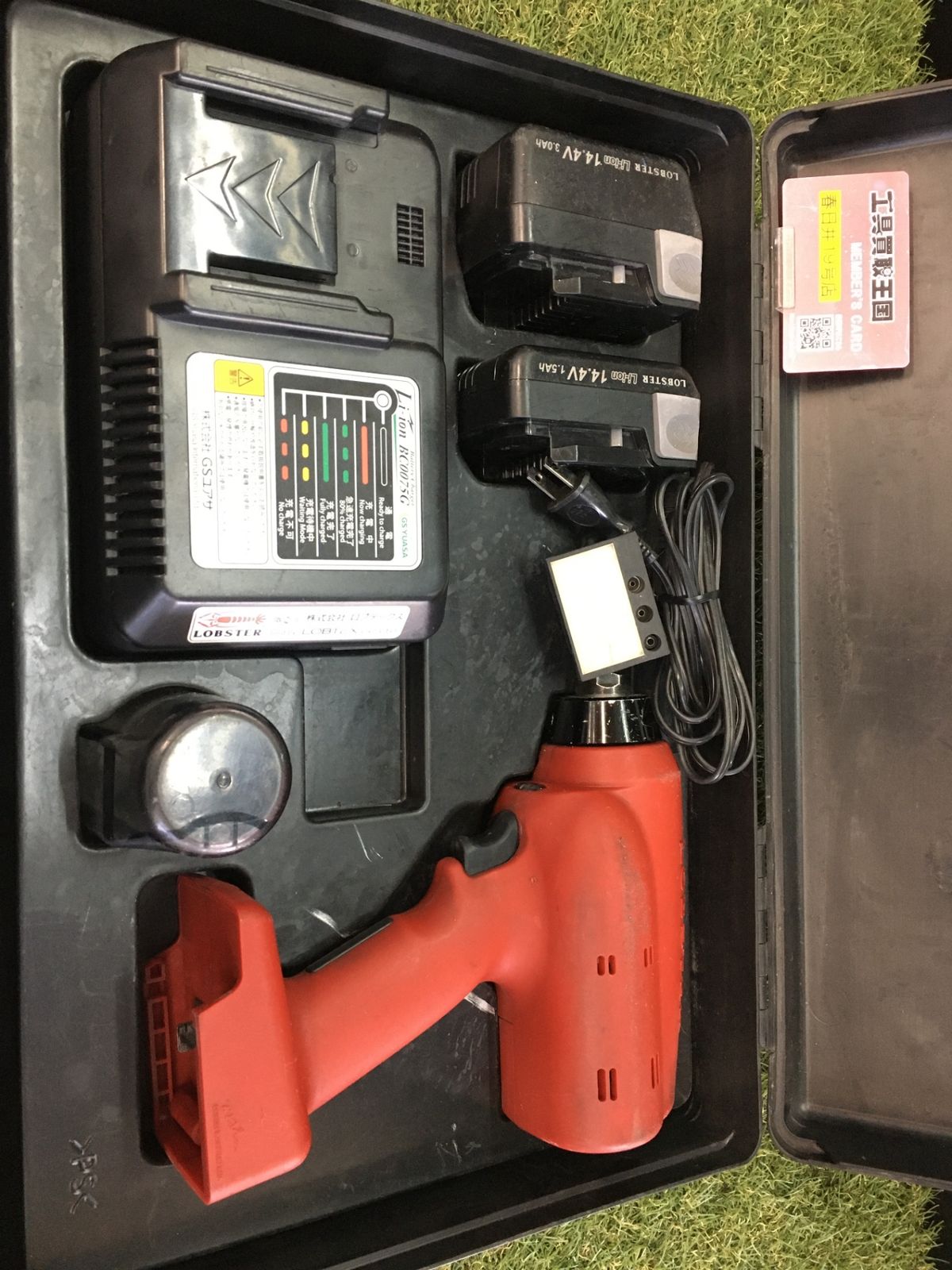 【中古品】【0906】LOBSTER コードレスリベッター　R1B1　ITW4YXC1SOPB