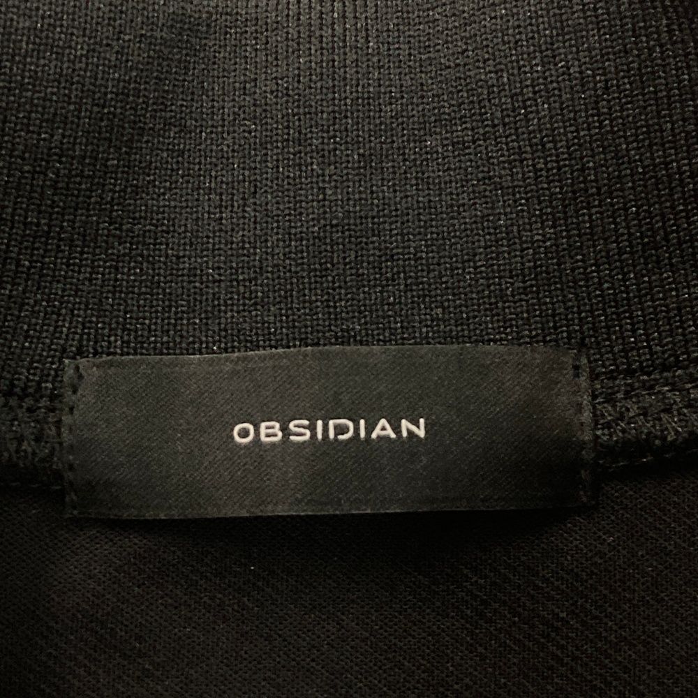 サイズ：M OBSIDIAN オブシディアン モックネック 半袖Tシャツ