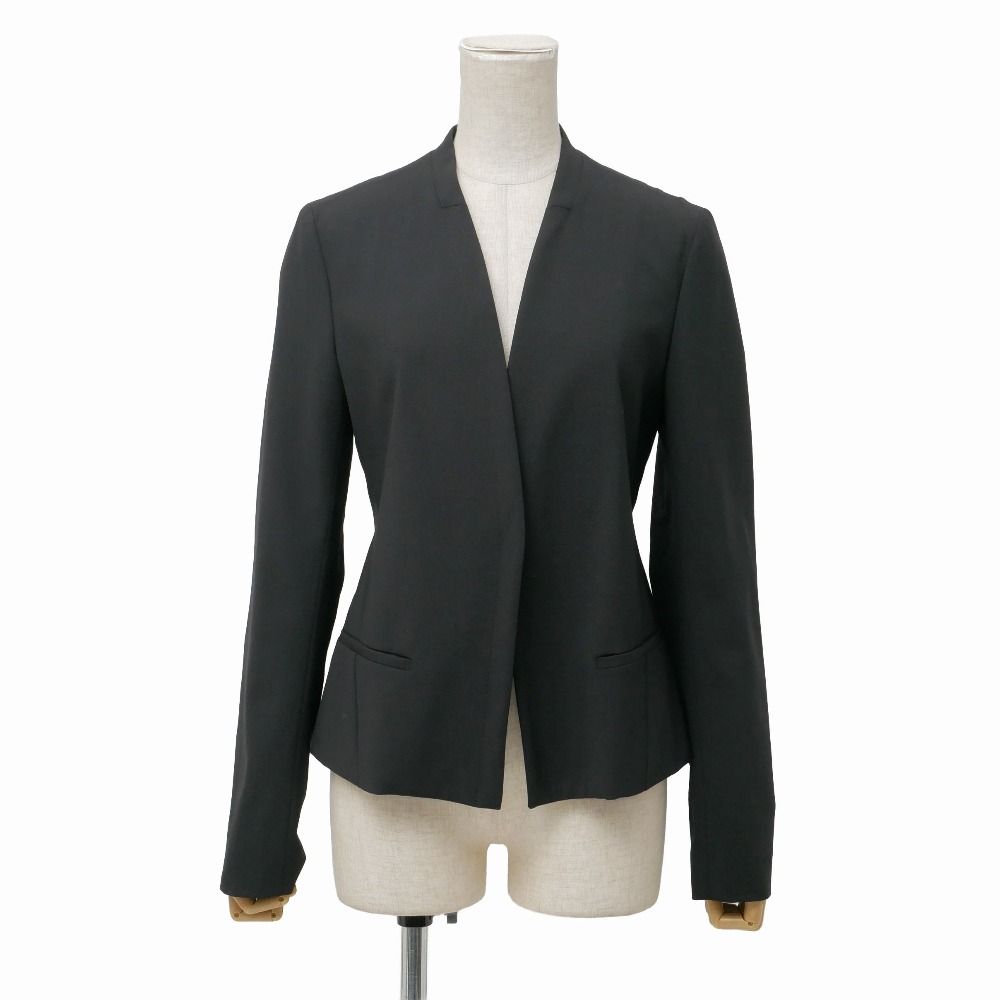 □美品□theory セオリー CLEAN BLAZER ジャケット サイズ4 ボタンレス